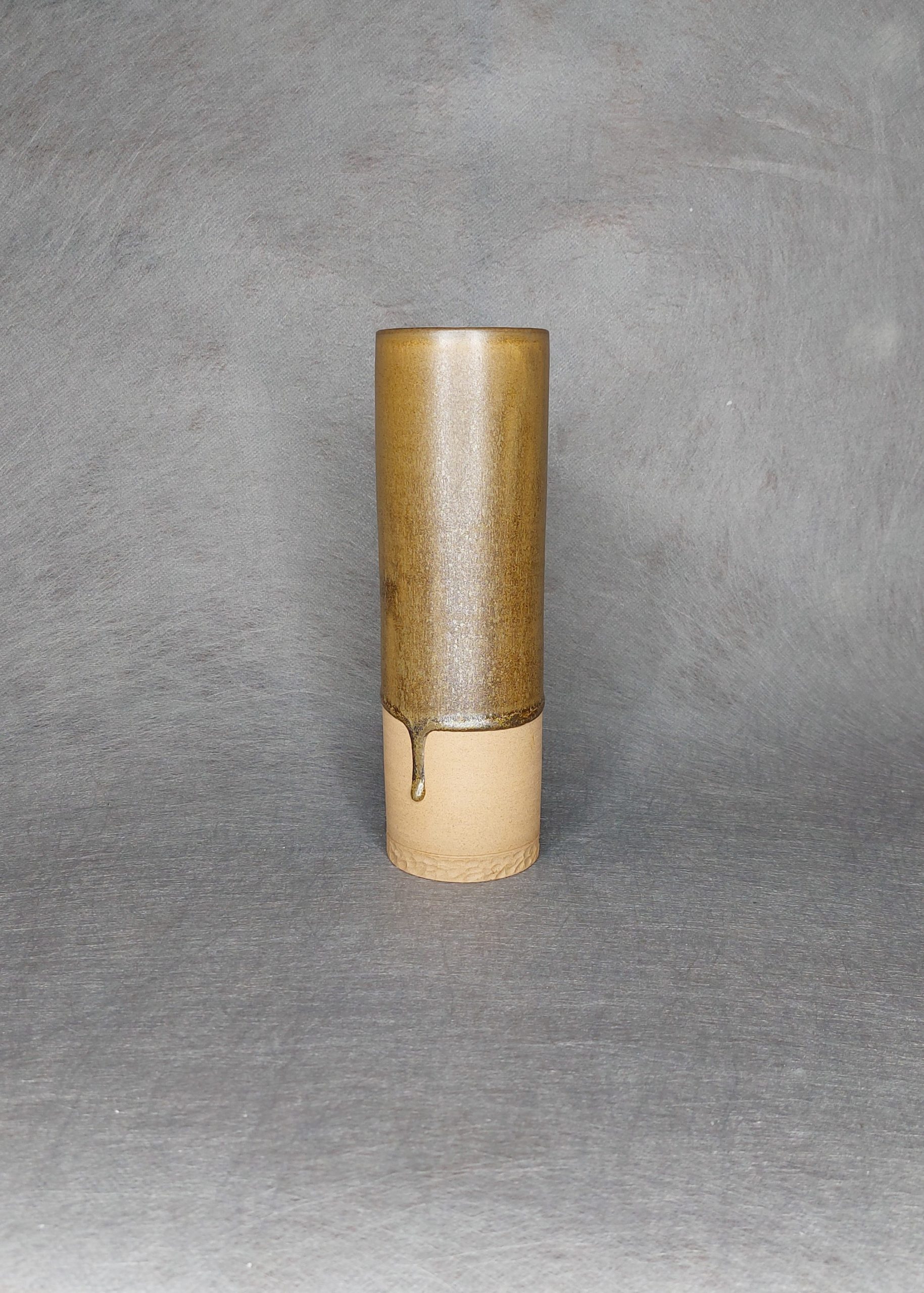 Atelier Charles Barraud Vase cylindre en grès, collection magma Atelier Charles Barraud