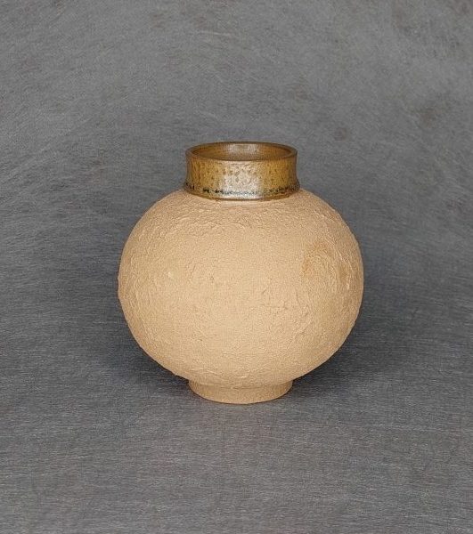 vases texturés émail magma doré Atelier Charles Barraud